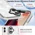 OOK 17 Clear Floral case for iPhone Case, Cute Sunflower Floral Blooms DesignSoft TPU Bumper Hard PC Shockproof