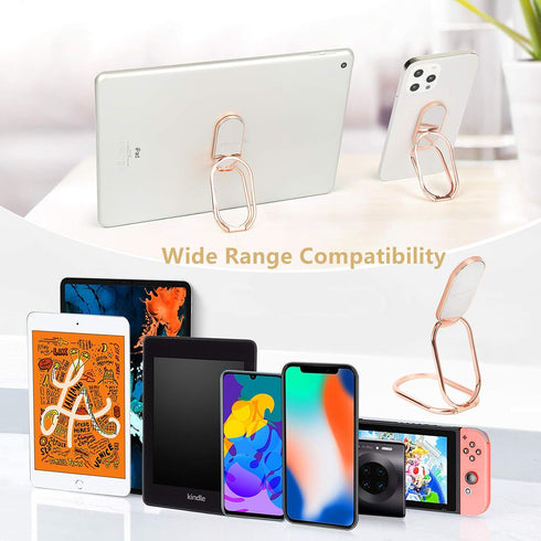 Mindsky Phone Ring Holder, 360° Rotation Retractable Kickstand for iPhone iPad Smartphones with Magnetic Car Mount