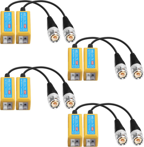 TIENFOKOTA 8MP HD Passive Video Balun Connectors for AHD/CVI/TVI/CVBS Cameras for 1080P 3MP