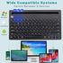 Wireless Keyboard - Dual Channel Multi-Device Bluetooth Keyboard, Portable Slim for Tablet and PC