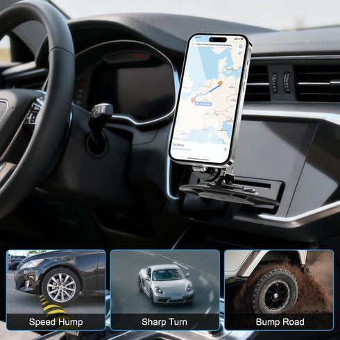 EEEKit 20 N52 12-17 Magnetic CD Slot Phone Holder for Car, Strong Magnets Vent Mount, Adjustable CD Slot Car Mount