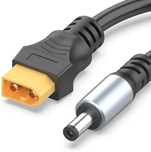 Magiclifee 1.6FT XT60 DC5521 XT60 5.5mm 2.1mm (0.5M) Male to Power Cable, to DC x Male Adapter Cord for FPV Goggles