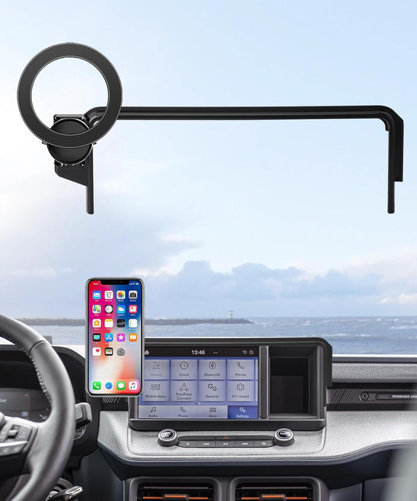 MaserWeller Car Phone Holder for 2022-2024 Ford Maverick Accessories 8-Inch Screen Fixed Clip,