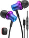 iMangoo Magnetic HiFi Stereo Bass Wired Earbuds for Apple, MFi Certified Lightning Headset with Mic, Volume Control,