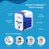 Ceptics Universal Travel Adapter Plug with 4 USB Ports - Charge Cell Phones, Smart Watches, iPhones - For International