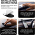 Cuymoap 360-degree Car Phone Holder, Strong Adsorption Anti-Fall Navigation Bracket with Hook and Loop Fastener