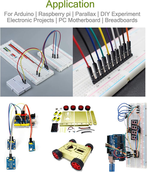Chanzon 120pcs Assorted Jumper Wire Dupont Cable Connector Kit Set for Arduino Raspberry Pi - 30cm Long