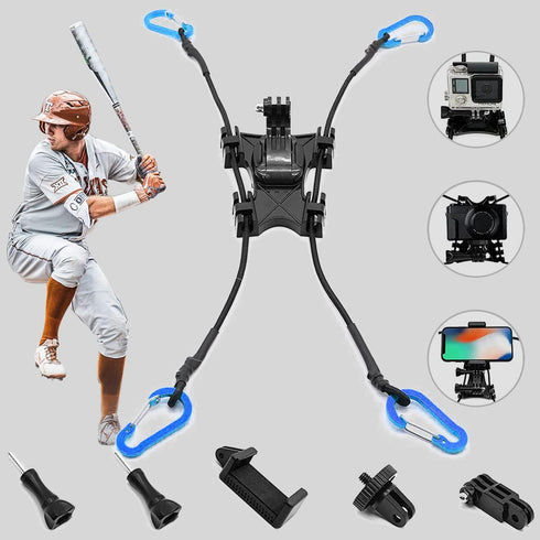 GoPro Fence Mount for Softball, Tennis, Baseball, Football, Compatible with GoPro, iPhone Mevo Start, Action Cameras