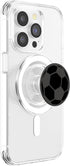 Gray Black Soccer Ball PopSockets PopGrip for MagSafe