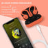 Orange Over Ear Wireless Earbuds, Bluetooth Earhooks for Running, Waterproof Noise Cancelling Headset for Sports