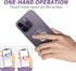 Cell Phone Ring Holder, Transparent 360° Rotation Finger Ring Stand, Clear Kickstand for Phones and Tablets