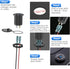 48W 12V USB Outlet USB C Car Socket, PD 30W and QC 18W Waterproof Car Charger Power Outlet with LED Voltmeter