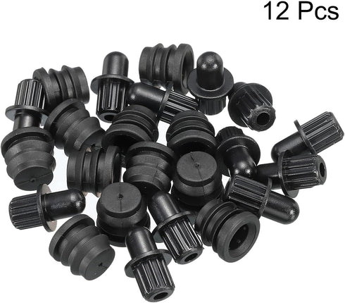 MECCANIXITY Speaker Grill Guides Plastic Black Dia 8mm for Speaker Parts Accessories Pack of 12