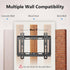 TV Wall Mount Brackets, Low Profile Fixed for 14 to 43 Inch LED, LCD TVs, Universal Mount Fits 8" Wood Studs