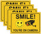 Giftideaworkshop 4 Smile You're on Camera Stickers for Home, 10 X 7 Inch