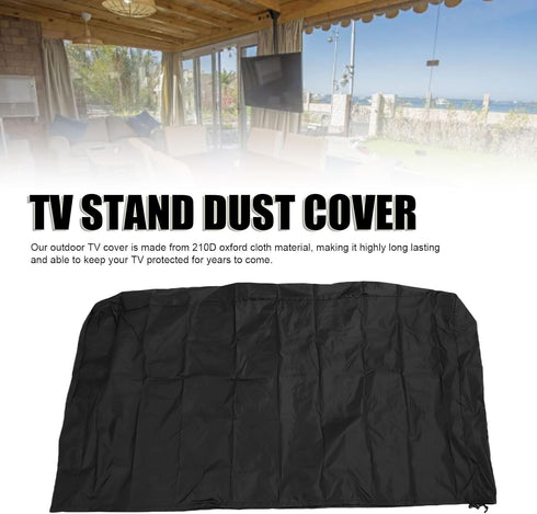 210D Outdoor TV Stand Cover Oxford Cloth, Rainproof Dust Proof Screen Protector S - Durable Weather , Elastic Band