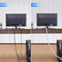 AGPTEK White Cable Sleeve Cover, 2 Pack 5ft Cord Management Wire Organizer for Home Office, Protects Cords from Chewing