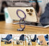 Purple Magnetic Phone Ring Holder - Double Adjustable Grip & Stand, Compatible with MagSafe & PopSockets for iPhone &