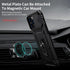 iPhone 13 Pro Max Case with Slide Lens Cover, HD Screen Protector, Military Grade Drop Protection, Black Kickstand