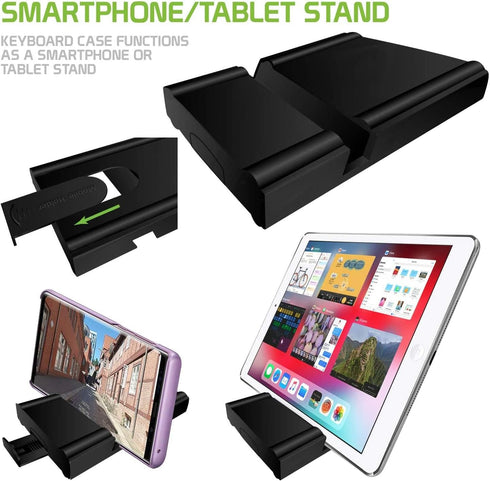 Tek Styz 403E Wireless Bluetooth Keyboard Compatible with Spice Mobile X-Life Built-in Phone Holder/Stand-Ultra Slim