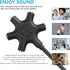 GINTOOYUN USB A/C Male to 5-Port 3.5mm Female Headphone Audio Splitter, 1 Male and 5 Female Jack Separator