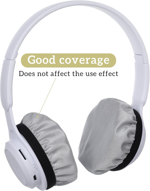 Bremorou 2 Headset Headset 3.5" 4.3" Headphone Covers for Ears Pairs Washable Stretchable Earpad Cloth Cover Protectors
