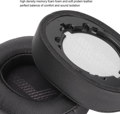 Thickened Replacement Ear Cushions for Live 500BT Headphones, High Elasticity, Sound Isolation, Easy to Install (Black)