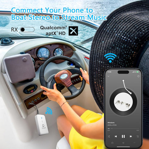 Airplane Bluetooth 5.3 Receiver & Transmitter, Bluetooth Adapter for TV, Wireless 3.5mm Aux Audio