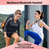 ZHAOGE Headset IPX5 Bluetooth Headphones Neckband, Retractable Wireless Sports Earbuds Noise Cancelling Stereo