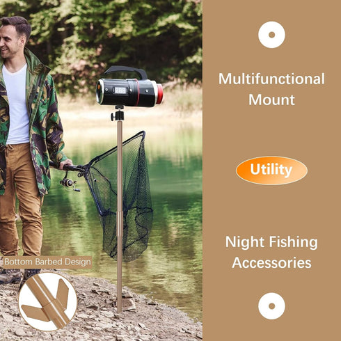 Folgtek 2pcs 4/1" 36-Inch 2-in-1) Camera Post Outdoor Trail Camera Stakes Universal Cameras Lights Recorder Stand Light