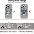 TACOMEGE Accessories(Round)(1) Clear Cell Phone Grips Holder, Transparent Finger Ring Kickstand for Smartphone Tablet