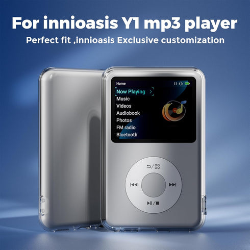 innioasis Y1 Mp3 Player Case, Drop-Resistant Silicone Case, Compact and Lightweight, User-Friendly