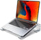 Aluminum Laptop Stand for Desk, Ergonomic Riser, Compatible with MacBook Pro/Air, Dell, HP, Lenovo, 10-17.3'' (Silver)