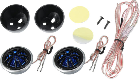 ACROPIX High Frequency Stereo Tweeters Audio Speaker for Car Truck - Pack of 2 Blue Plastic