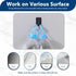 50 Abnii PCS Hook and Loop Cable Ties, Under Desk Cable Management, Self Adhesive Cable Clips Straps, Sticky-Back Cord