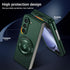 Magnetic Case for Galaxy Z Fold 3 5G, Lightweight, Slim Fit Drop Protection, Shockproof Cover, Dark Green