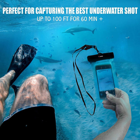 Kona Submariner Universal Waterproof Case, Phone Pouch Compatible for iPhone 14 13 Pro Max XS Plus Samsung Galaxy S22,