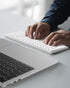 Wireless Bluetooth Keyboard for Apple Mac OS, US QWERTY Layout, Scissor Keys, Rechargeable Battery, Compatible with