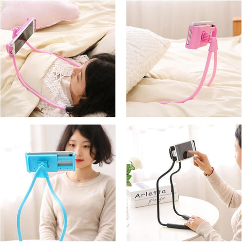 WOEIFGV Cellphone Stand Hanging On Neck Upgraded Hands Mobilephone Holder Clip On Bed/Table Lazy Cellphone Mount