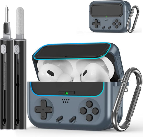 Inesore Case for AirPods Pro 2nd Generation with Cleaner Kit, Compatible with AirPods Pro 1st 2019, Black