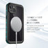 iPhone 13 Case Waterproof Shockproof - Built-in Screen Protector for Rugged Heavy Duty Full Body Protection, Clear Blue