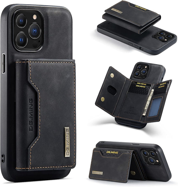 SZHAIYU 2 in 1 Detachable Back Cover for iPhone 13 Pro Max, Wallet Case with Card Holder, Slim Leather Pocket