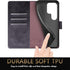 SUANPOT Samsung Galaxy S22 Ultra Wallet Case with RFID Blocking, Flip Folio Book Shockproof Cover for Women Men, Black