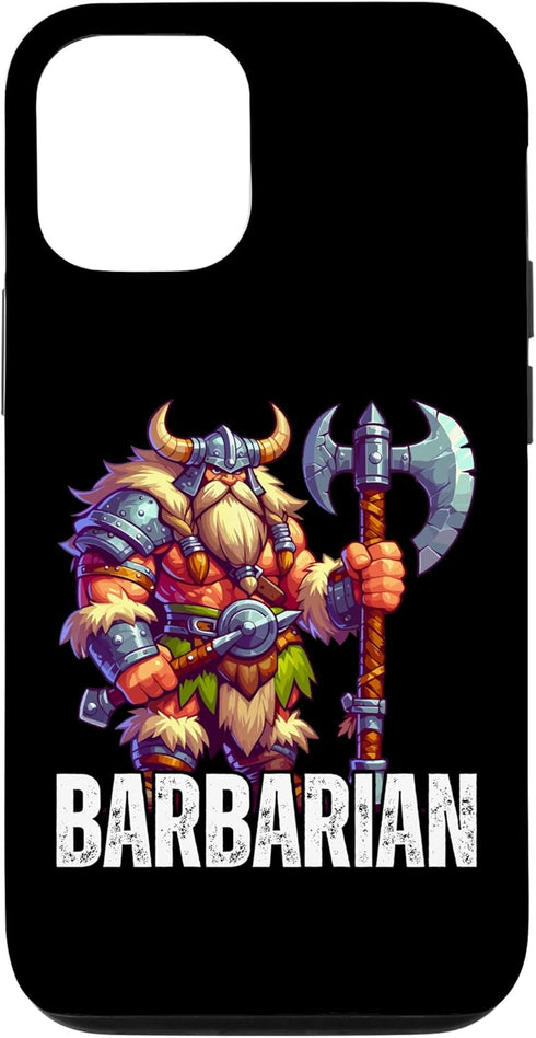 iPhone 13 Pro Case for Dwarf Barbarian Fantasy Tabletop RPG Roleplaying Gamer