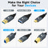 6.6FT, 3.0 3.1 USB C to USB B Cable Type C Male to Type B Male Printer Cable USB Type B Compatible with Docking