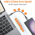 JXMOX 60W Short USB C to USB C Cable (2 Pack, 1ft) - Fast Charger for iPhone 15 Pro Max, MacBook Pro, Samsung Galaxy