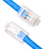Cat5e RJ45 Connectors, 100-PACK Cat5 Ends Modular Plugs (3-Prong Gold Plated 15 ) UTP Network Plug for Solid Strand