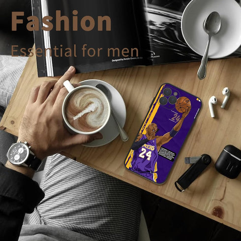 Basketball Star iPhone 11 Pro Max Case for Boys and Men, Basketball Sports Pattern Customization Soft Silicone