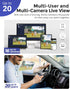 Hugolog 2K Light Bulb Security Cameras, Wireless Outdoor Cameras with AI Motion Detection, 360° Auto Tracking, 24/7