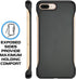 REBEL iPhone 8 Plus Case, 7 Plus Case Series Gen-1 Exposed Sides for Comfort, Protective & Shockproof, Slim Fit Frameless, Screen Protector Included, 5.5 inch Phone, 8+ (Aramid Fiber)